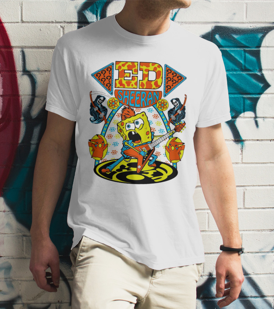 Ed Sheeran Spongebob Rock Band Fusion T-Shirt