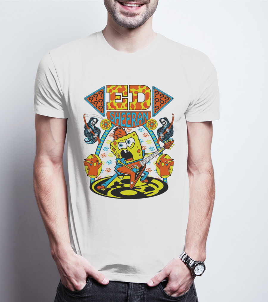 Ed Sheeran Spongebob Rock Band Fusion T-Shirt