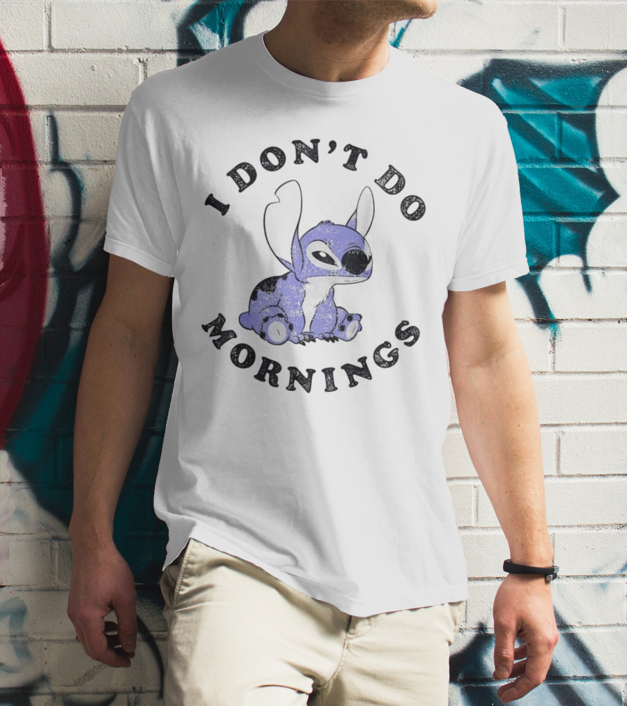 Stitch I Don’t Do Mornings T-Shirt