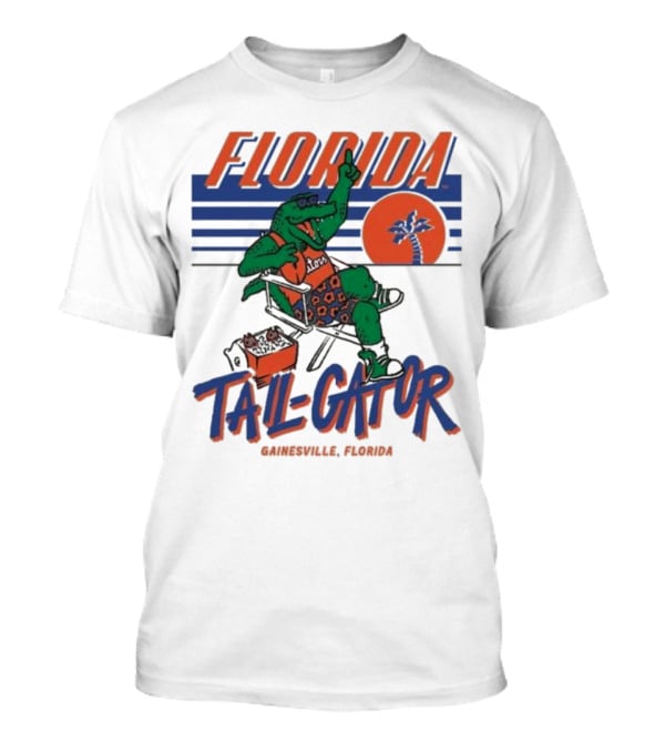 Florida Tail-Gator 1987 Gainesville Retro Style Palm Tree Gator T-Shirt