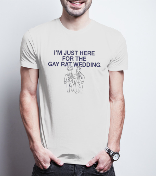 I'm Just Here For The Gay Rat Wedding Arthur Cartoon Characters T-Shirt