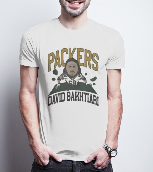 Packers David Bakhtiari Caricature T-Shirt