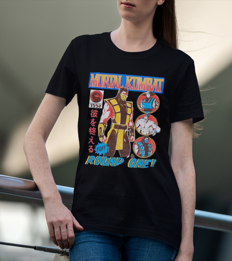 Mortal Kombat 1992 Fight Round One T-Shirt
