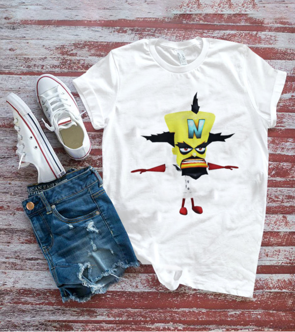 Doctor Neo Cortex Crash Bandicoot Character Villain Gaming T-Shirt