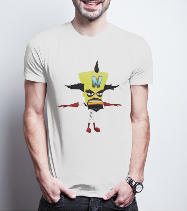 Doctor Neo Cortex Crash Bandicoot Character Villain Gaming T-Shirt