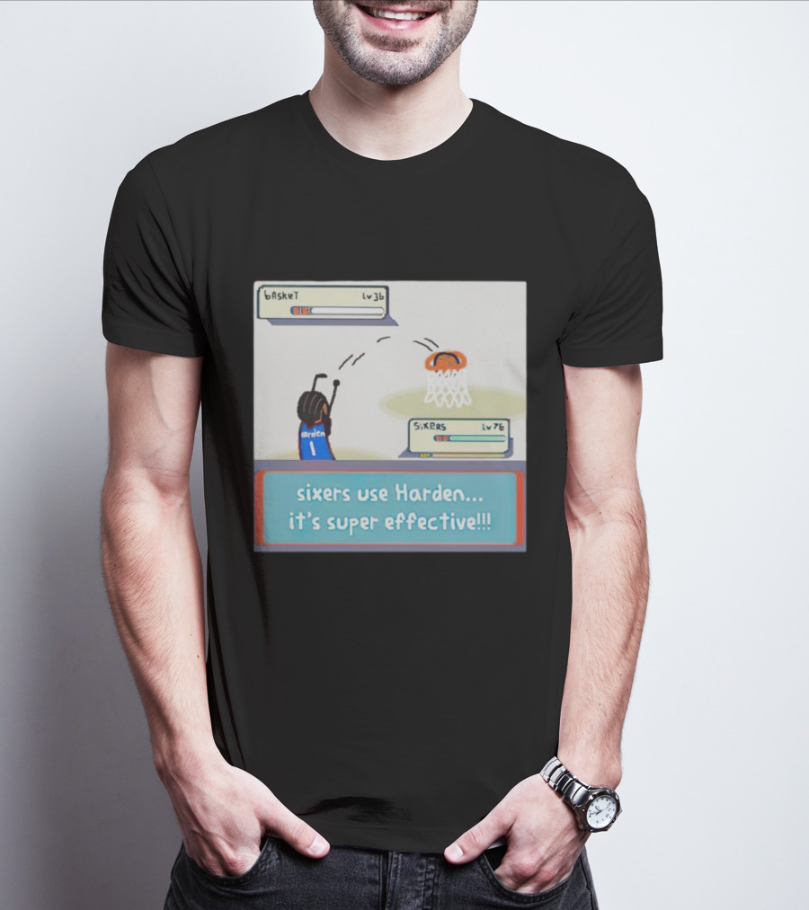 Sixers Use Harden It's Super Effective Basketball Reference T-Shirt
