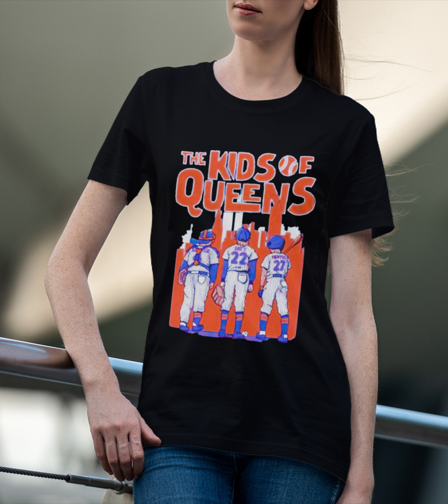Francisco Alvarez Brett Baty Mark Vientos The Kids Of Queens New York Mets Players T-Shirt