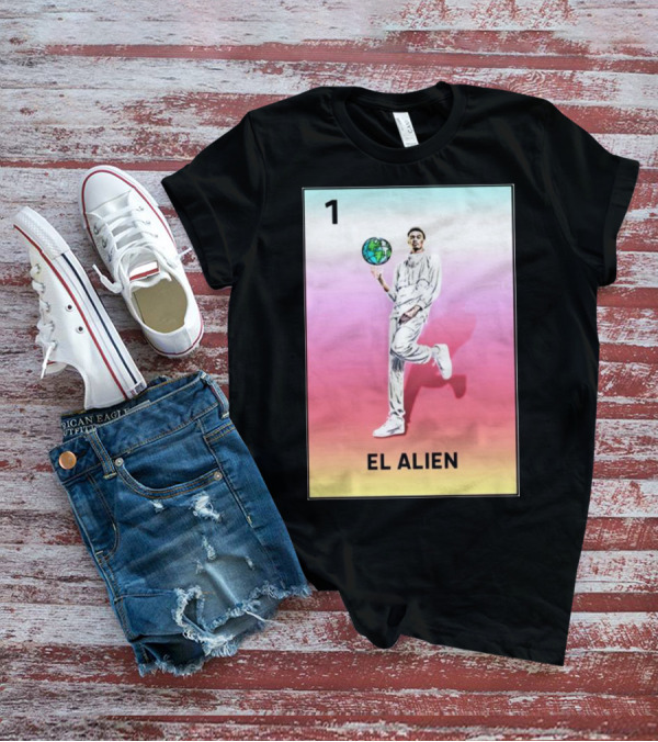 1 El Alien Basketball Earth Ball T-Shirt