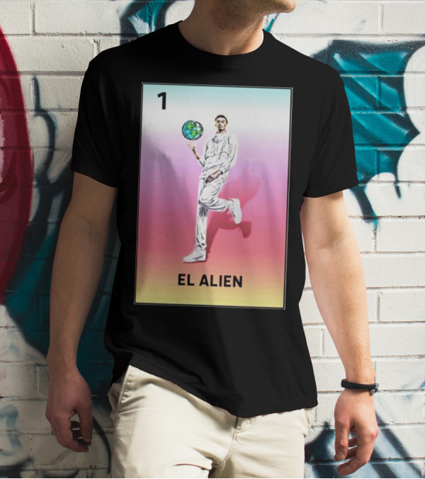 1 El Alien Basketball Earth Ball T-Shirt