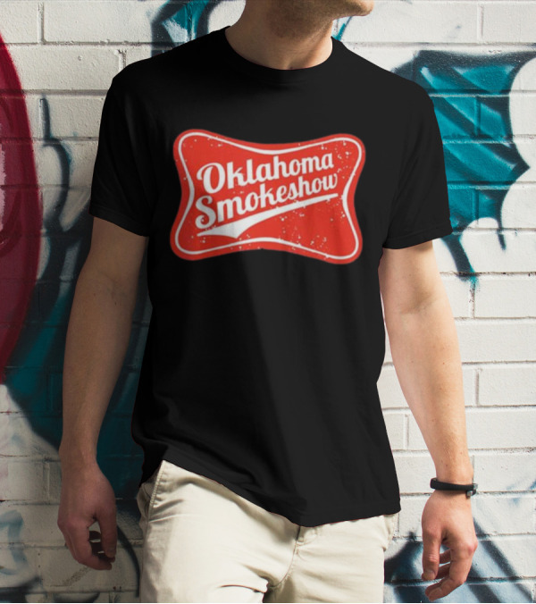 Oklahoma Smokeshow Retro Style Red T-Shirt