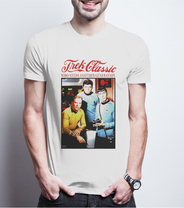 Star Trek Classic Who Needs Another Generation Vintage Crew Image T-Shirt