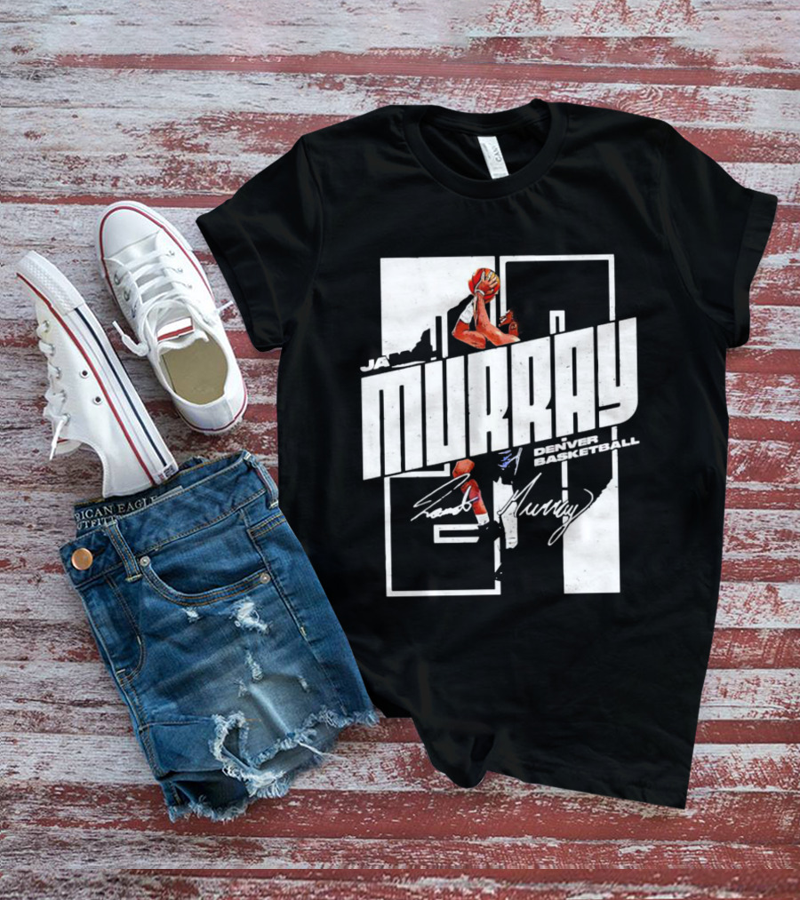 Denver Basketball Jamal Murray Signature NBA Player 27 T-Shirt