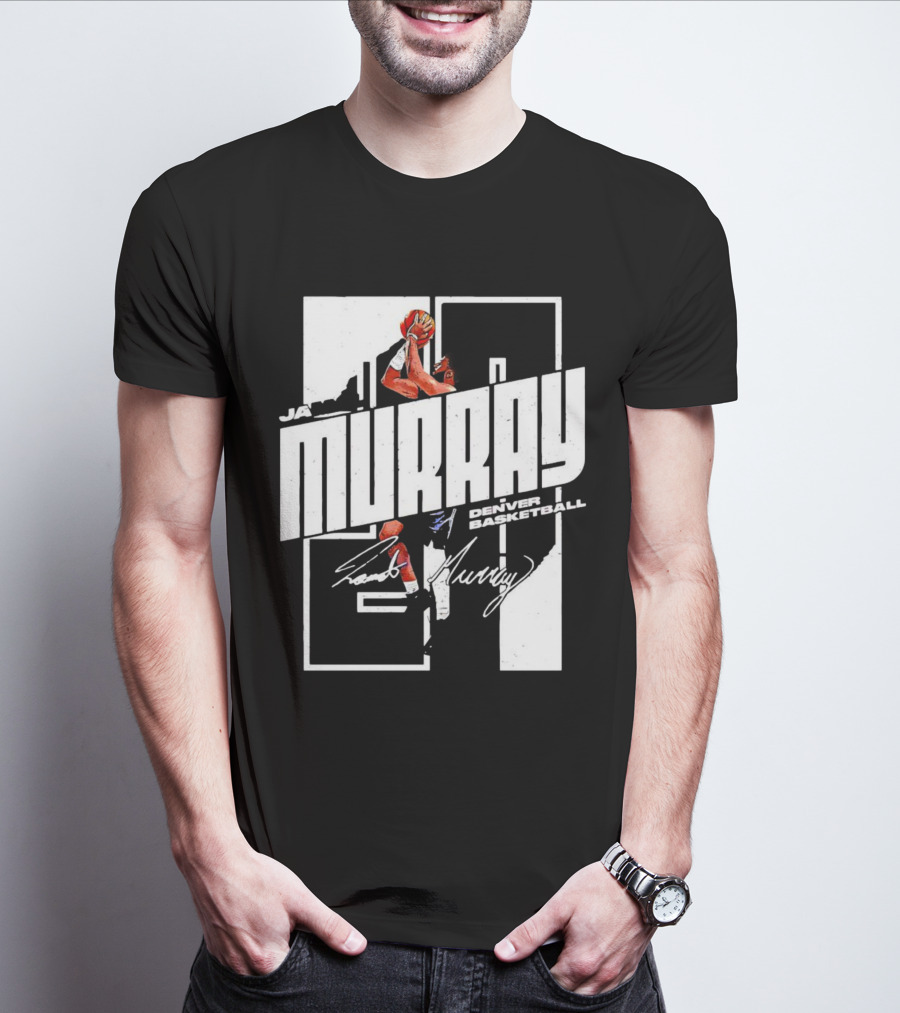 Denver Basketball Jamal Murray Signature NBA Player 27 T-Shirt