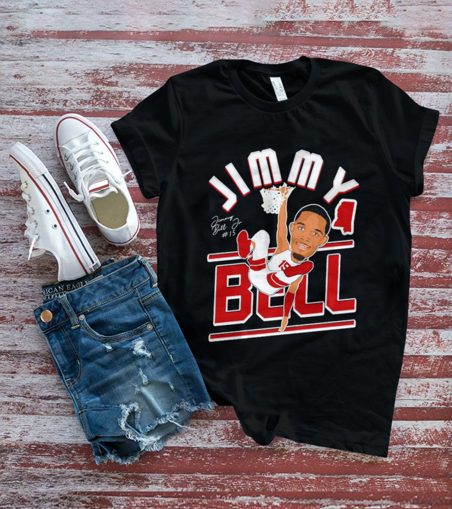 Jimmy Bell Jr. #15 Mississippi State Bulldogs Basketball Dunking T-Shirt