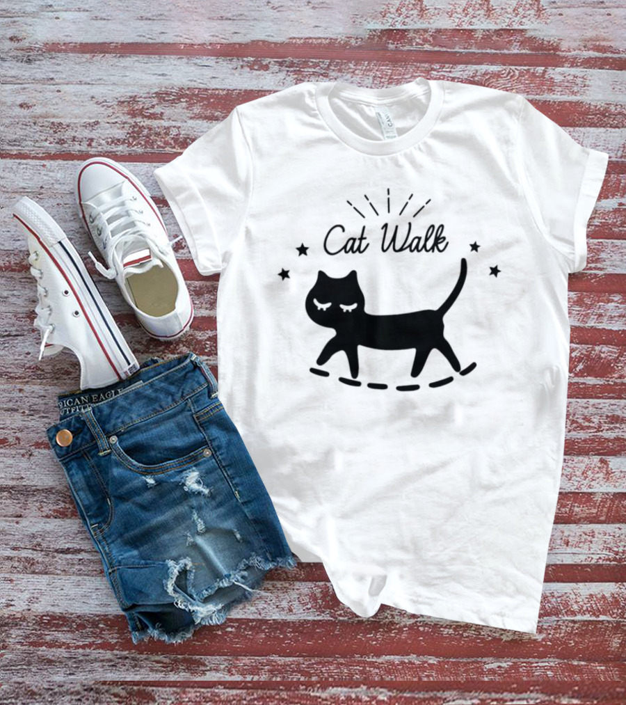 Yamato Maya Cat Walk Stars Strutting T-Shirt