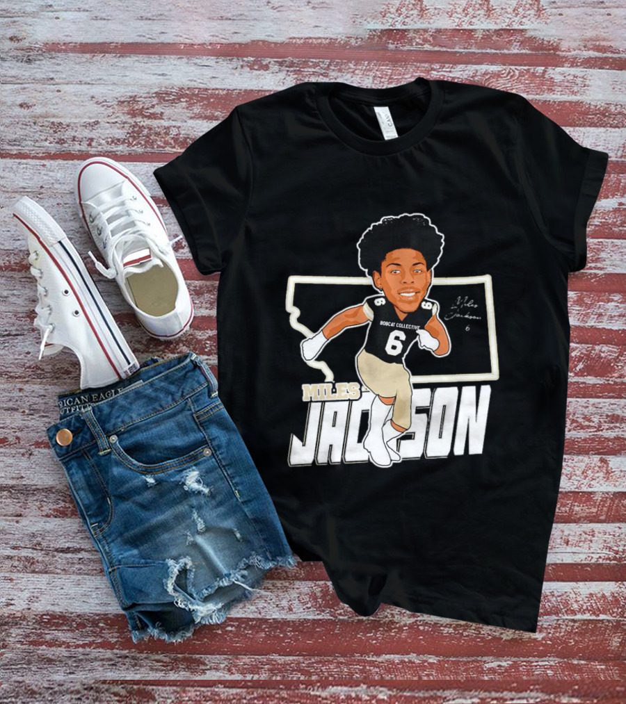 Miles Jackson Bobcat Collective Signature Montana State Bobcats T-Shirt