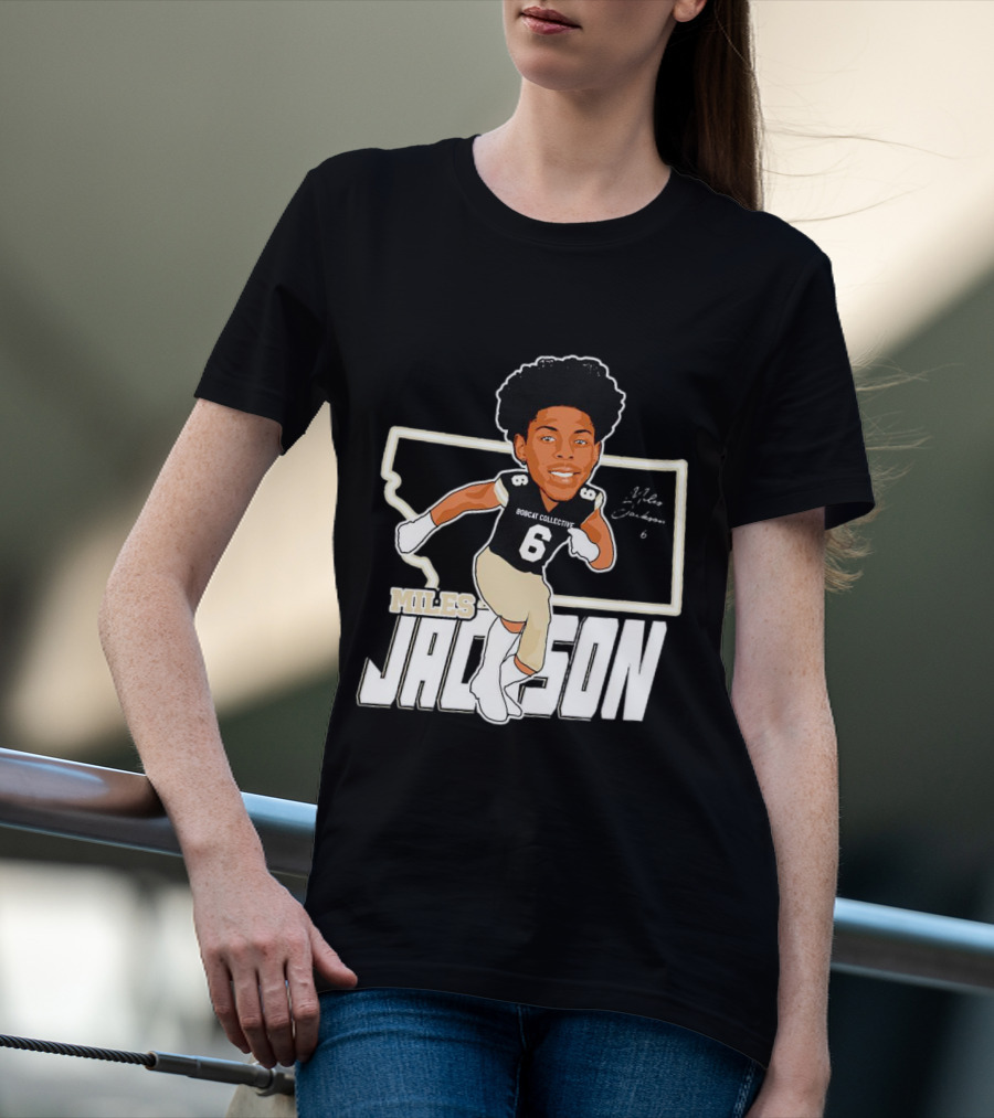 Miles Jackson Bobcat Collective Signature Montana State Bobcats T-Shirt