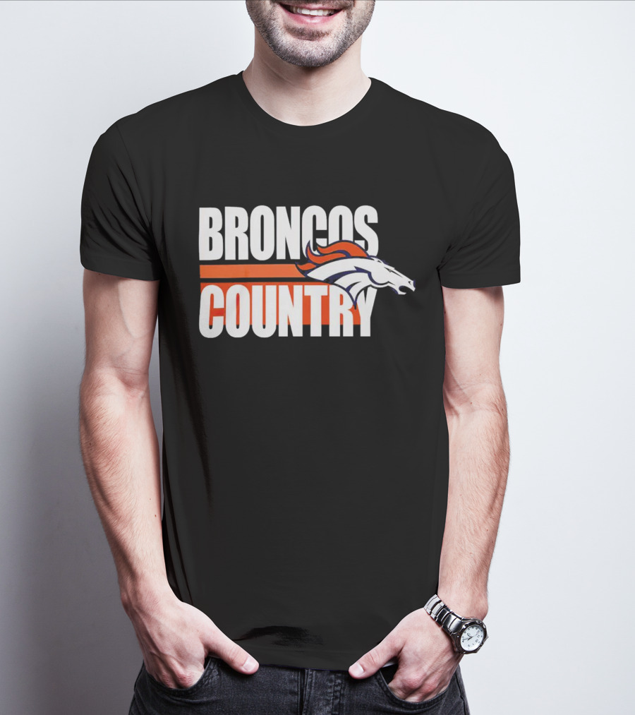 Broncos Country Denver Broncos Logo Blitz Essential T-Shirt