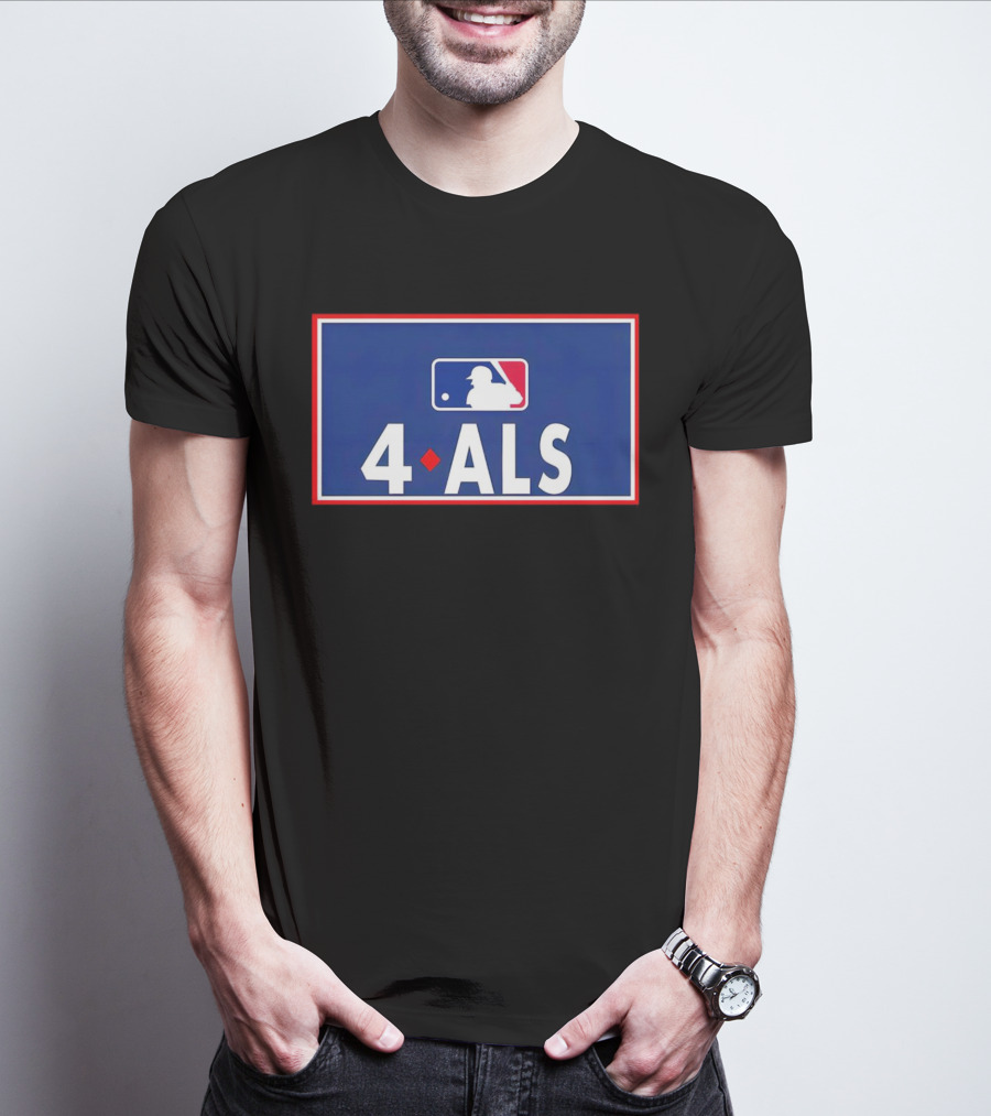 MLB 4 ALS Logo Baseball Diamond T-Shirt