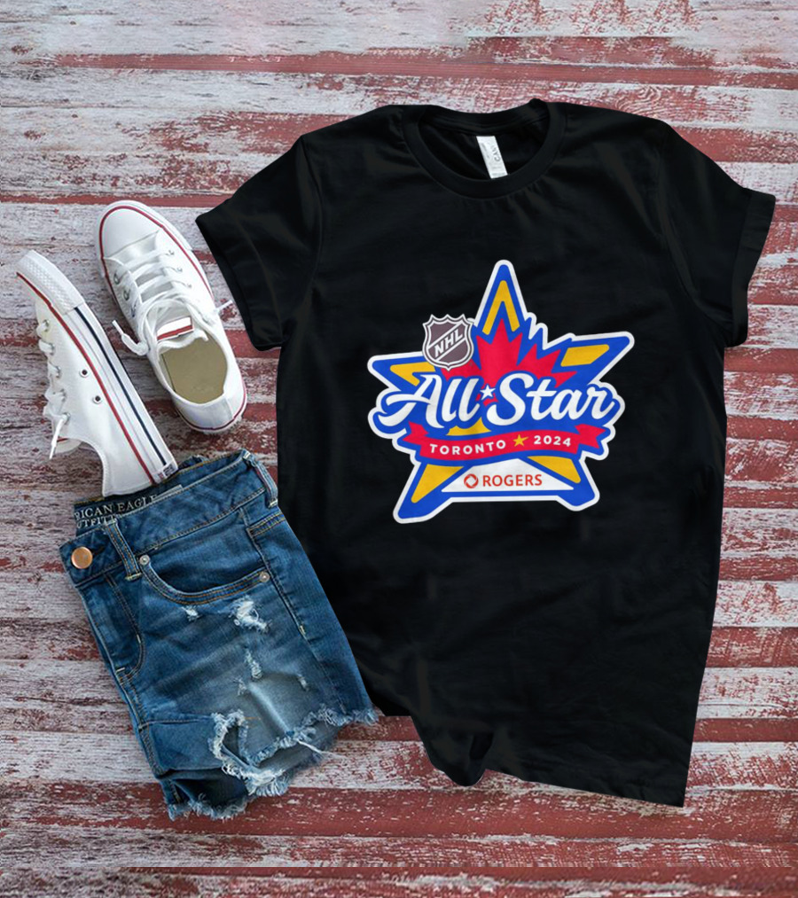 NHL All Star Toronto 2024 Rogers Maple Leaf T-Shirt