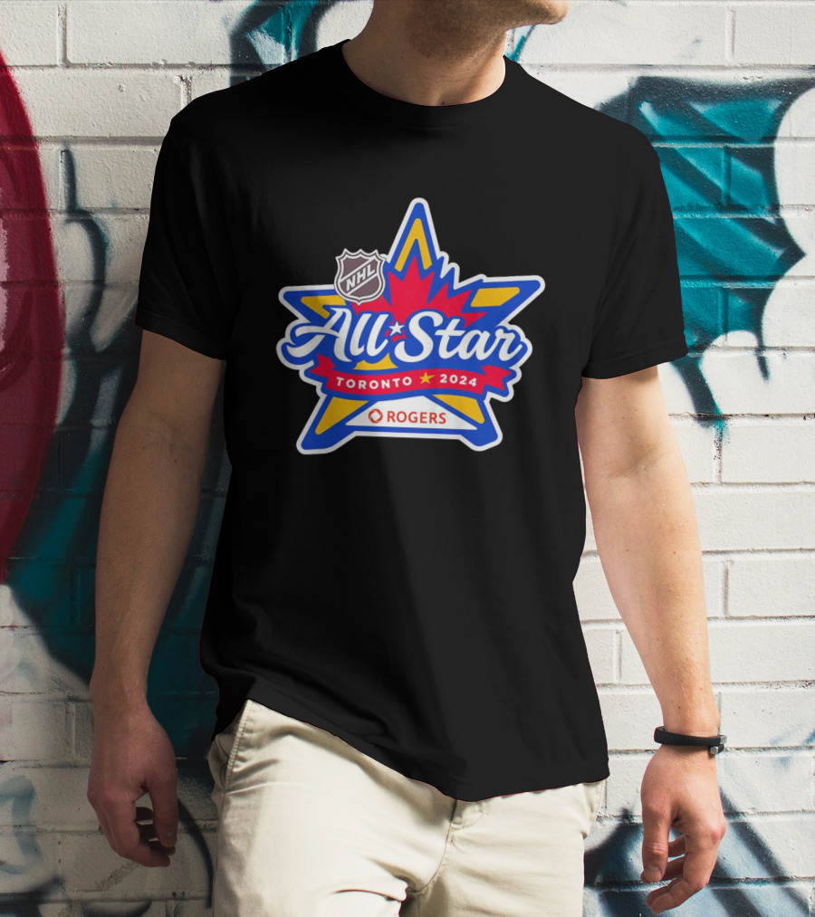 NHL All Star Toronto 2024 Rogers Maple Leaf T-Shirt