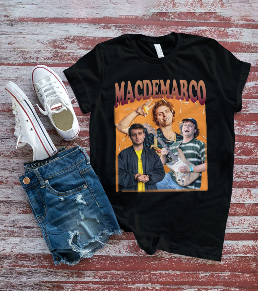 Mac Demarco Cigarette Portrait Trio T-Shirt