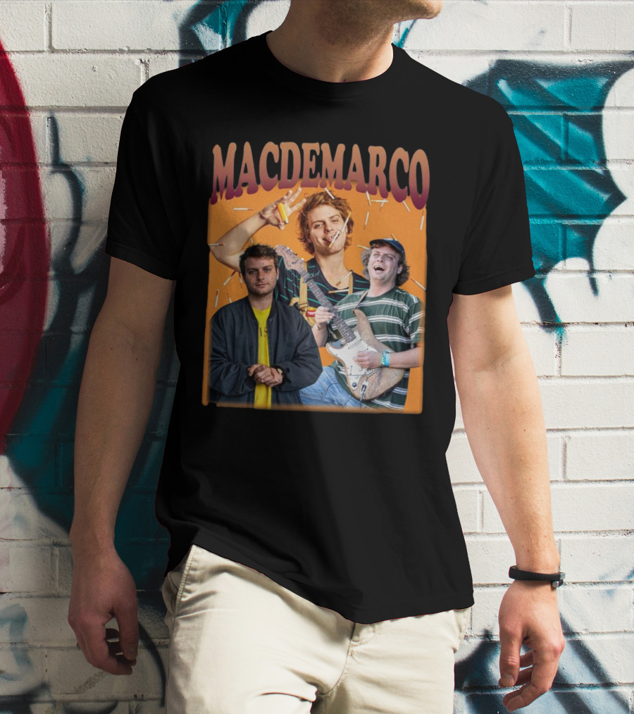 Mac Demarco Cigarette Portrait Trio T-Shirt