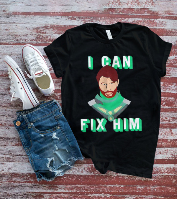Nerdy Squirrel Studios Soldier Boy I Can Fix Him Superhero T-Shirt