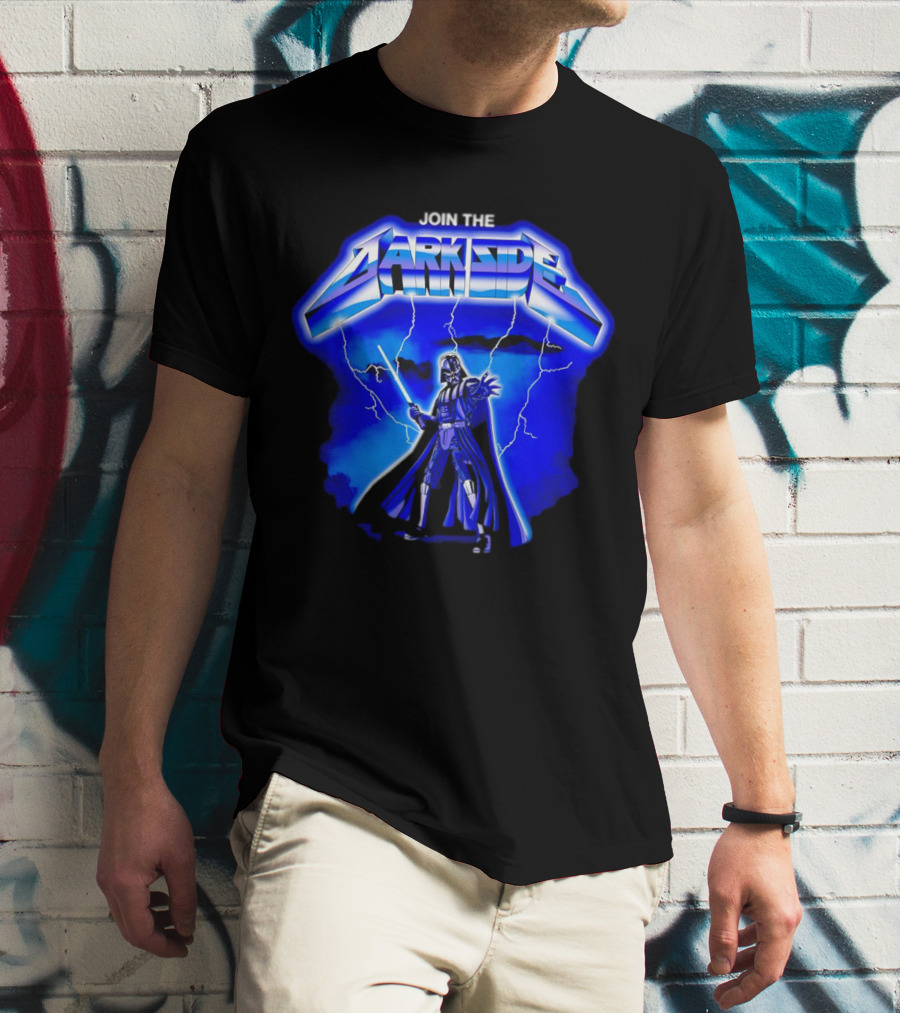 Join The Dark Side Darth Vader Lightning Star Wars T-Shirt
