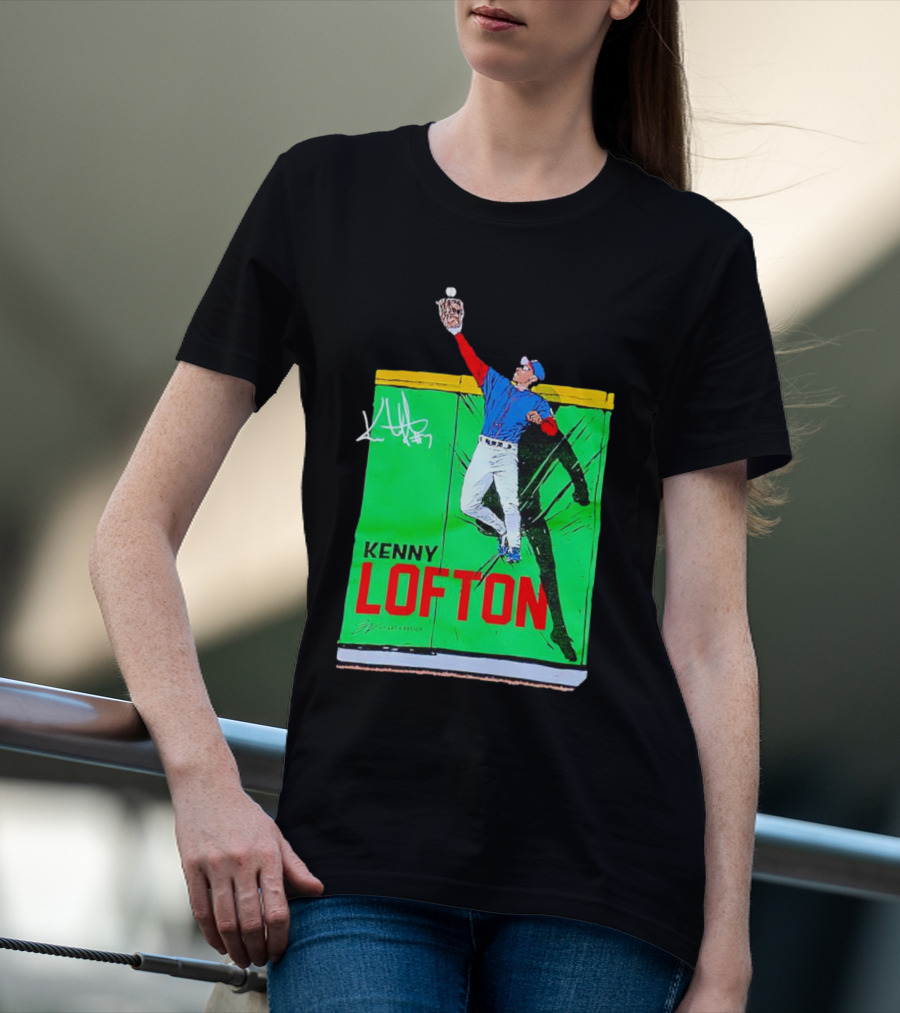 Kenny Lofton Signature Catch Baseball T-Shirt