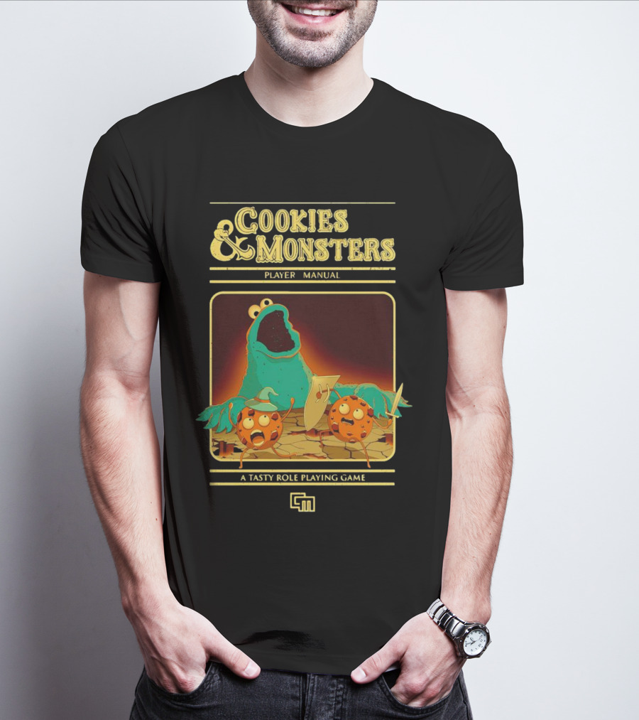 Cookies And Monsters Player Manual A Tasty Role Playing Game Retro T-Shirt