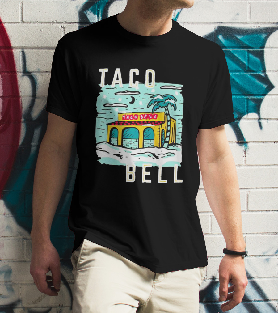 Taco Bell Numero Uno Palm Tree Retro Landscape T-Shirt