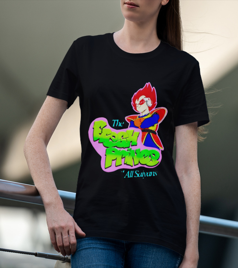 The Fresh Prince Of All Saiyans Vegeta Cartoon Mashup T-Shirt