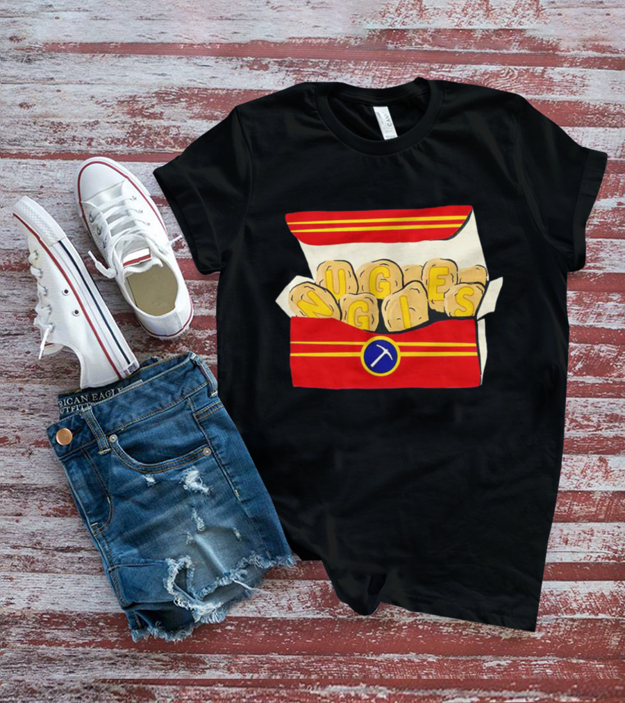 Denver Nuggets Chicken Nuggets Box With Basketball T-Shirt