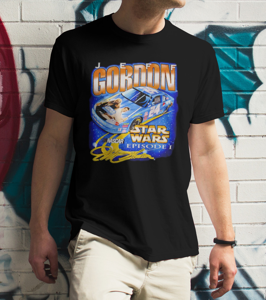 Jeff Gordon NASCAR Star Wars Episode I Racing Car 24 T-Shirt