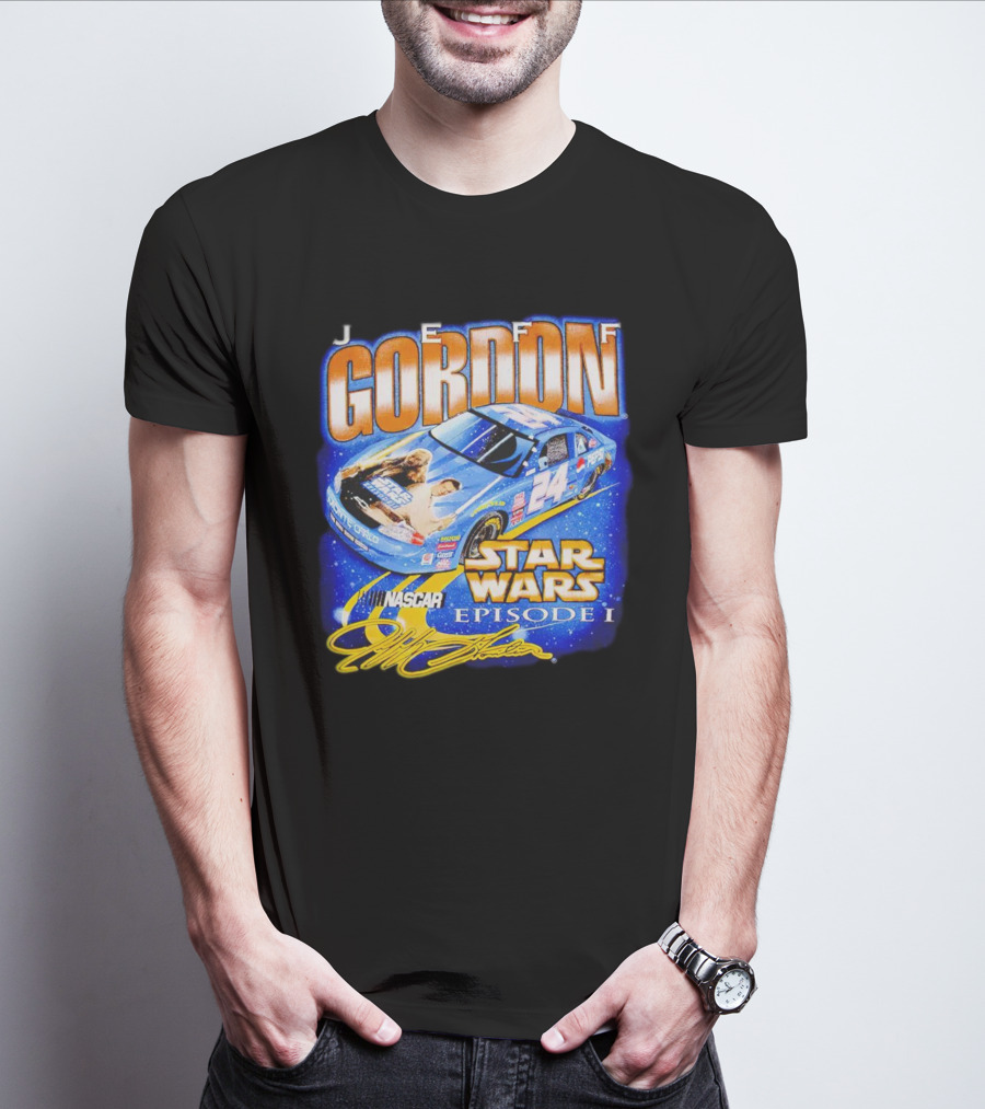 Jeff Gordon NASCAR Star Wars Episode I Racing Car 24 T-Shirt