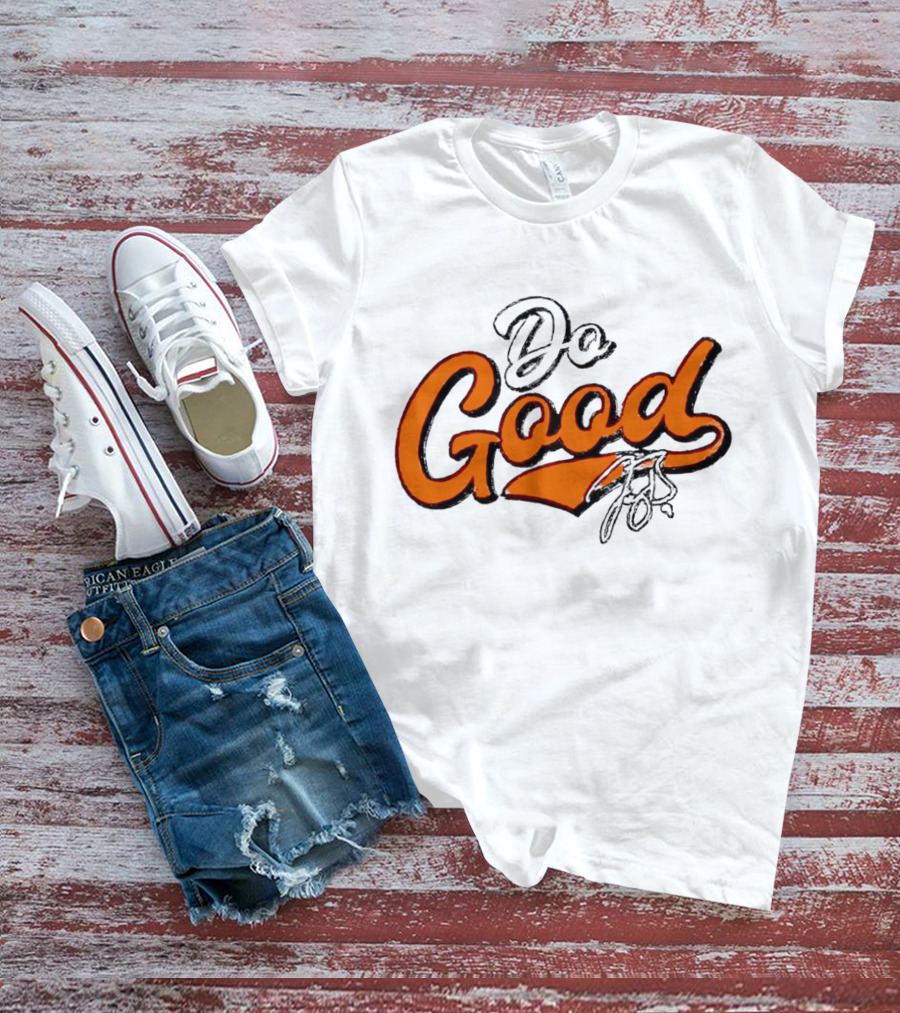 Joe Burrow Do Good Signature Orange Script T-Shirt