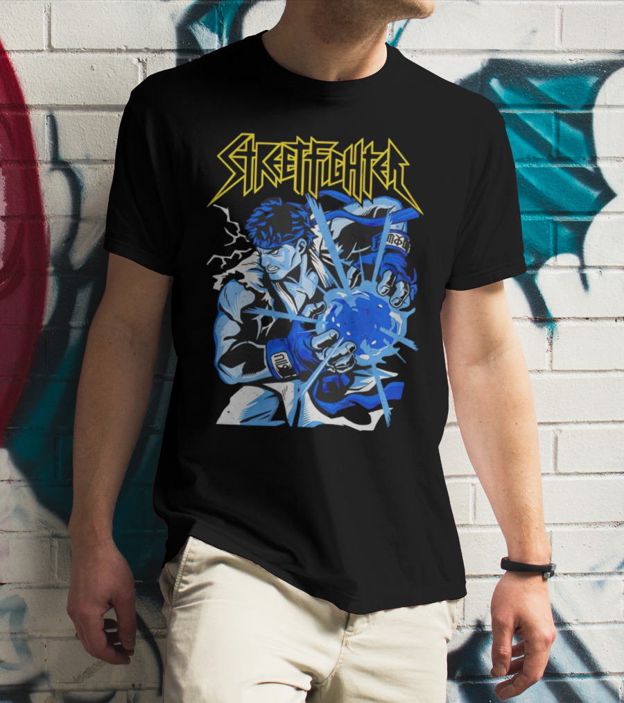 Street Fighter World Warrior Iconic Energy Blast T-Shirt