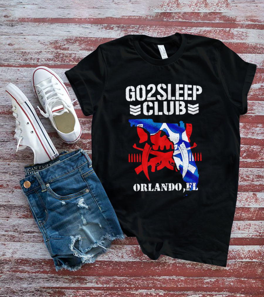 Go2Sleep Club Florida Theme Orlando FL Kenta T-Shirt
