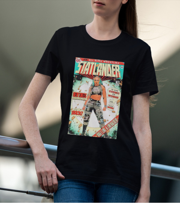Kris AEW Statlander Back New Knees No Restrictions Cosmic Woman Comic 28 May 12 T-Shirt