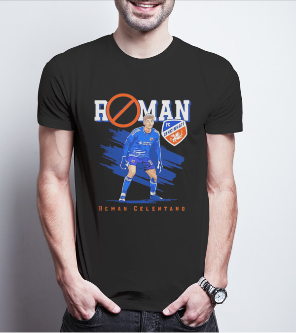 Roman Celentano FC Cincinnati Player Text T-Shirt