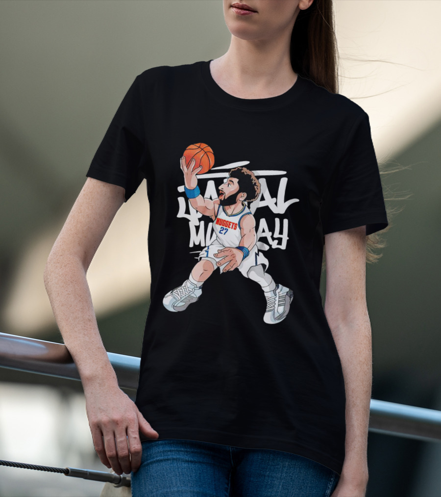 Denver Nuggets Jamal Murray Mile High Basketball Jumper T-Shirt