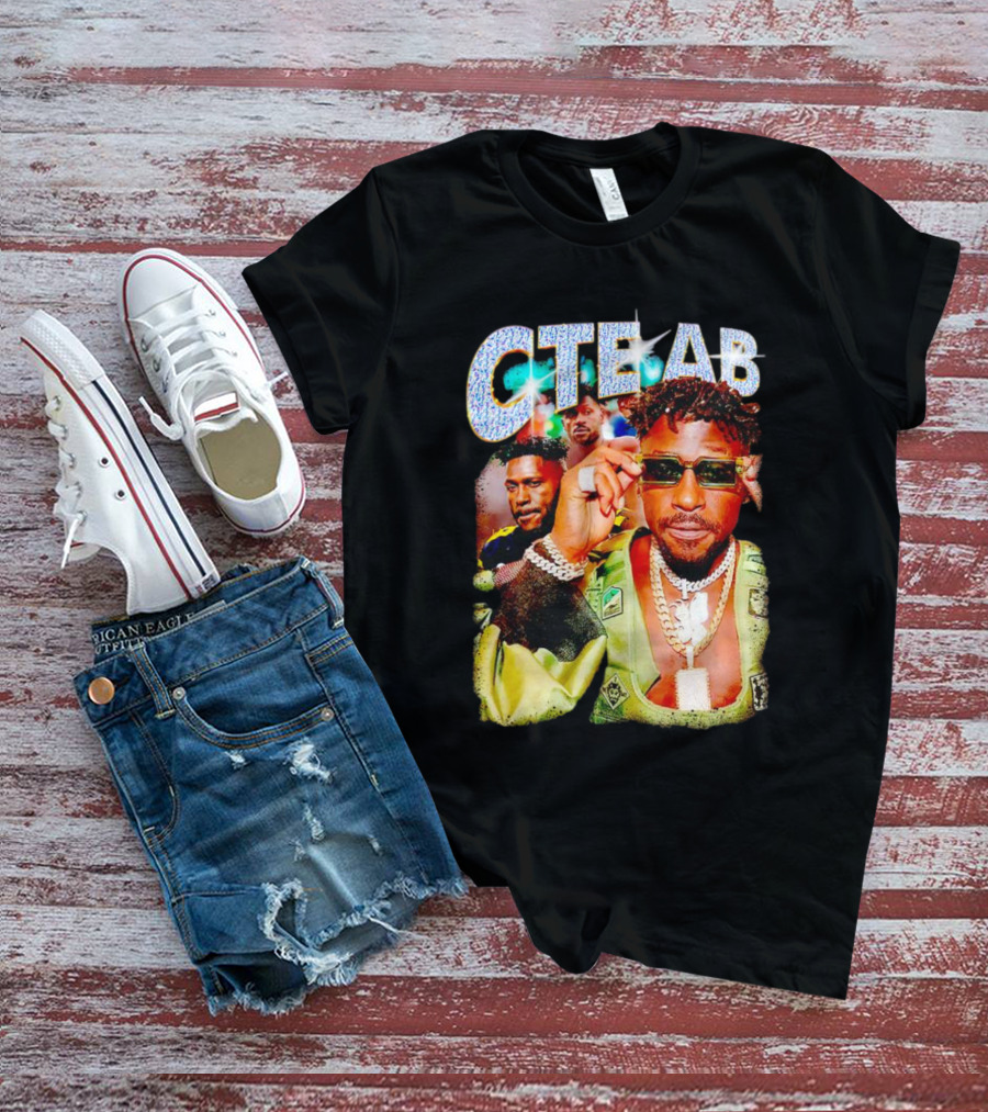 CTE AB Antonio Brown Vibrant Portrait With Sunglasses And Jewelry T-Shirt