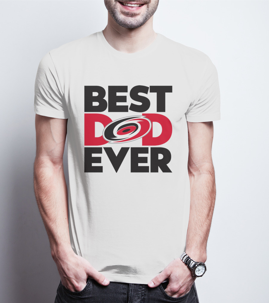 Best Dad Ever NHL Carolina Hurricanes Fan T-Shirt