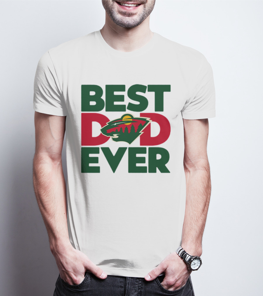 Best Dad Ever NHL Minnesota Wild T-Shirt