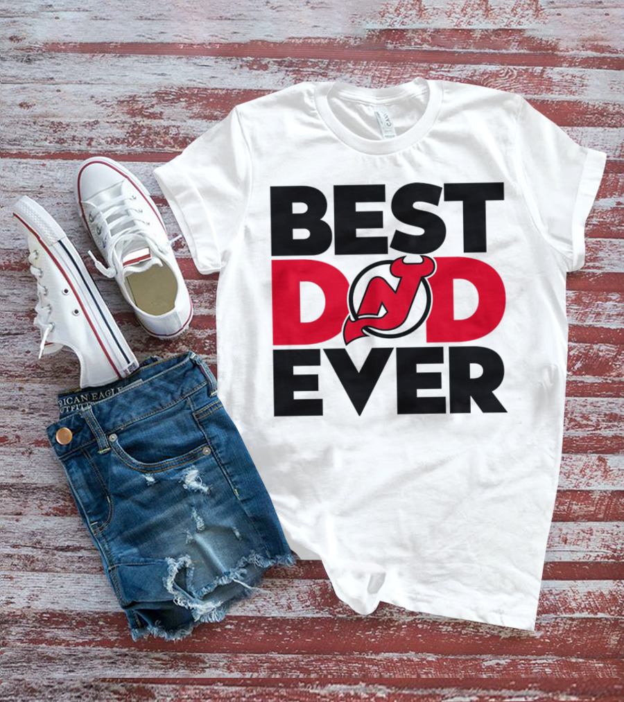 Best Dad Ever New Jersey Devils NHL T-Shirt