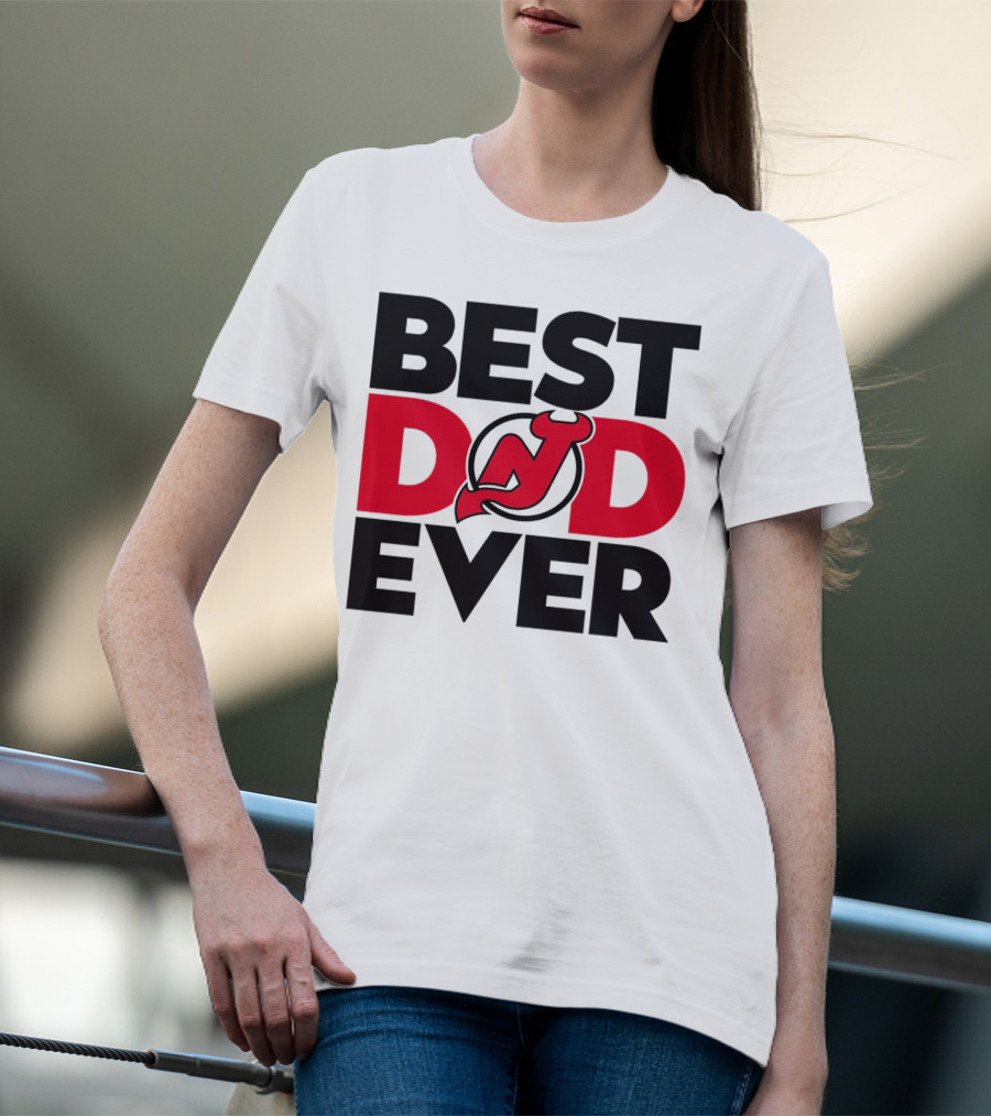Best Dad Ever New Jersey Devils NHL T-Shirt