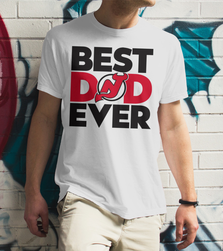 Best Dad Ever New Jersey Devils NHL T-Shirt
