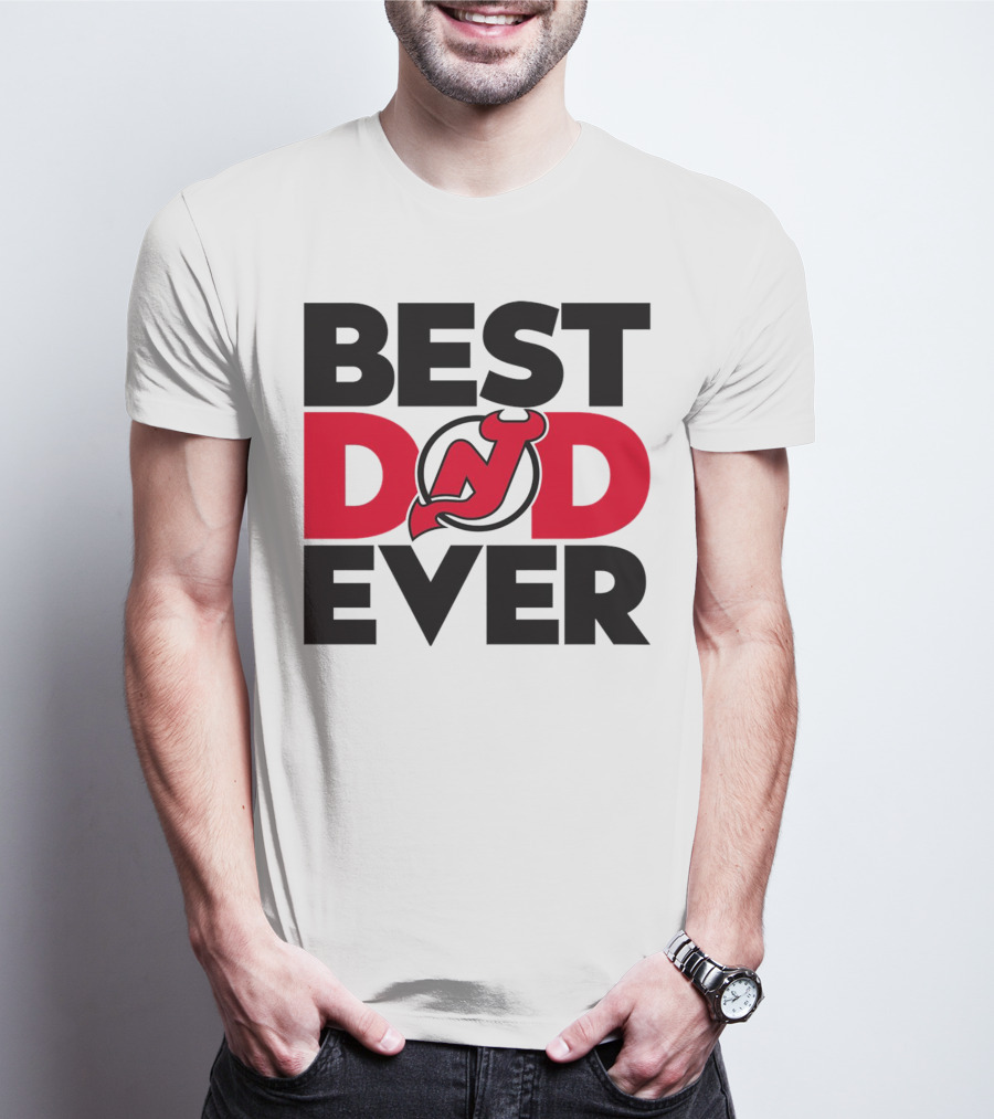 Best Dad Ever New Jersey Devils NHL T-Shirt