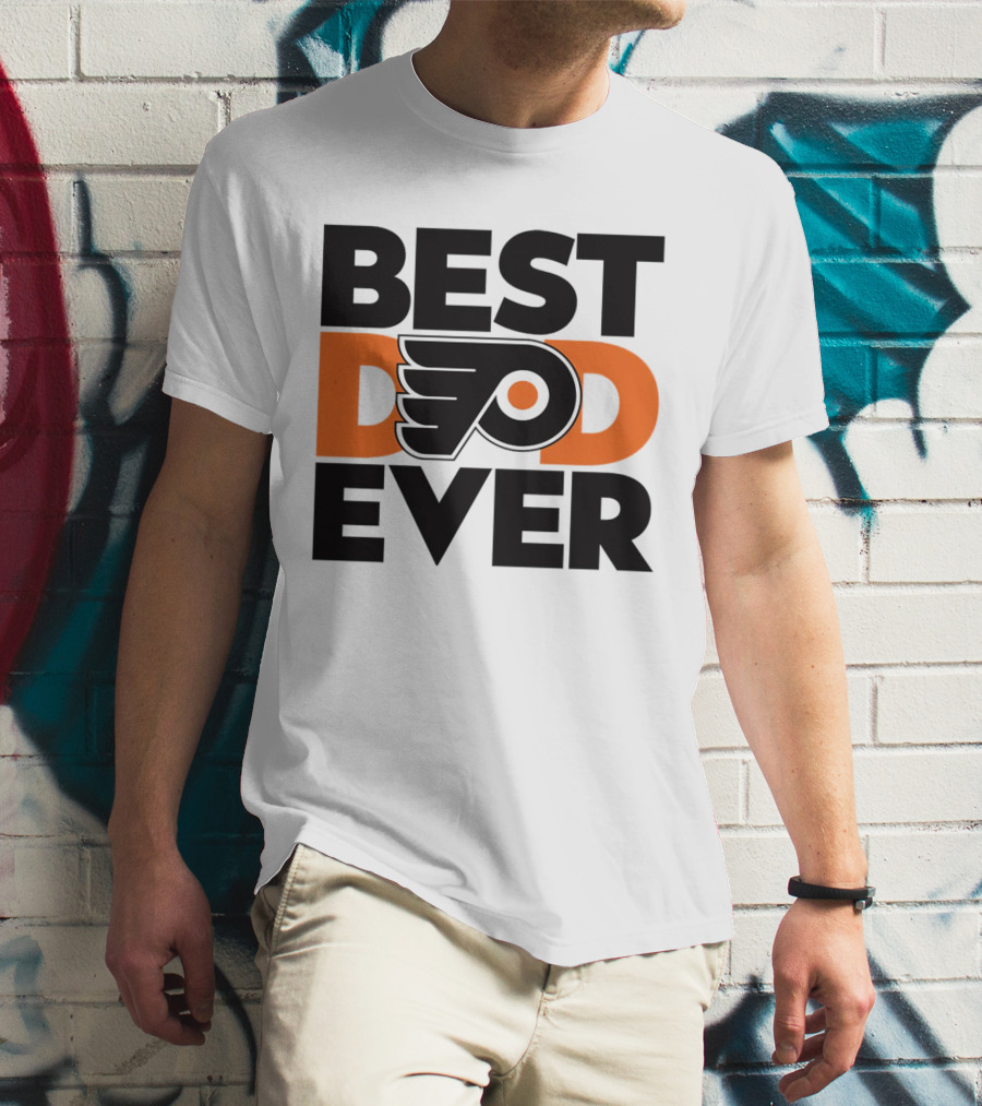 Best Dad Ever Philadelphia Flyers NHL T-Shirt
